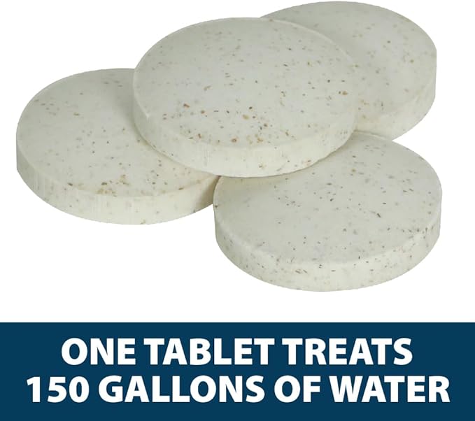 Airmax Stock Tank Defense, Livestock Water Trough Cleaner, Clean Drinking Tanks for Horse, Cattle, Goat & Chicken, Safe & Easy-to-Use Cleaning Tablet Treatment for Farming & Agricultural Use, 24 Tabs