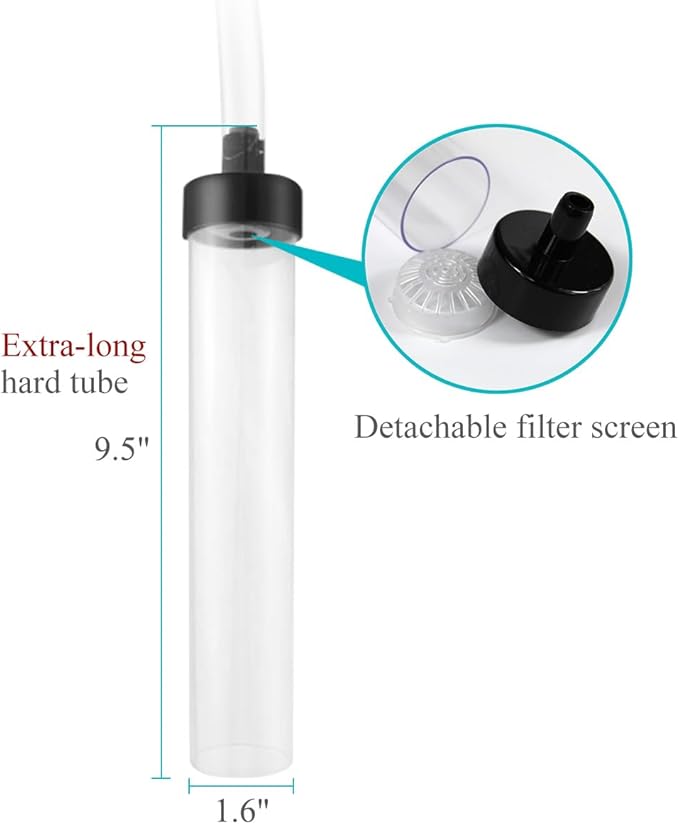 Laifoo 7ft Aquarium Siphon Vacuum Cleaner for Fish Tank Cleaning Gravel & Sand