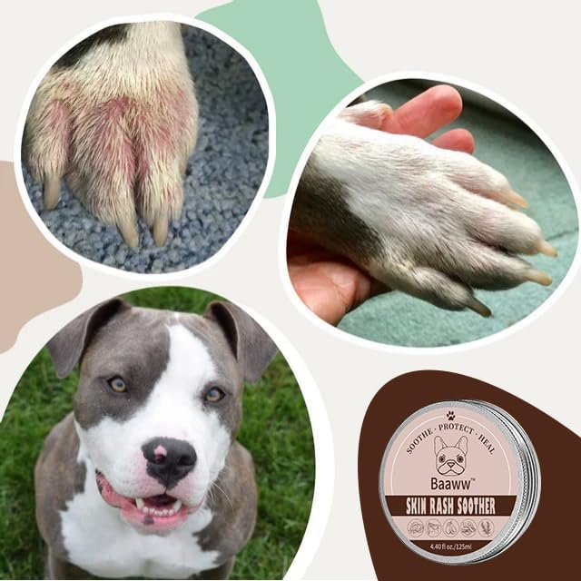 Dog Skin Irritation Treatment, Dog Red Skin, Hot Spot Soother Skin for Dogs, Anti-Itch Lotion, Allergy Relief & All-Natural Rash Cream for Dogs Soothing Relief for Dry, Itchy Coat - Cream 125ml