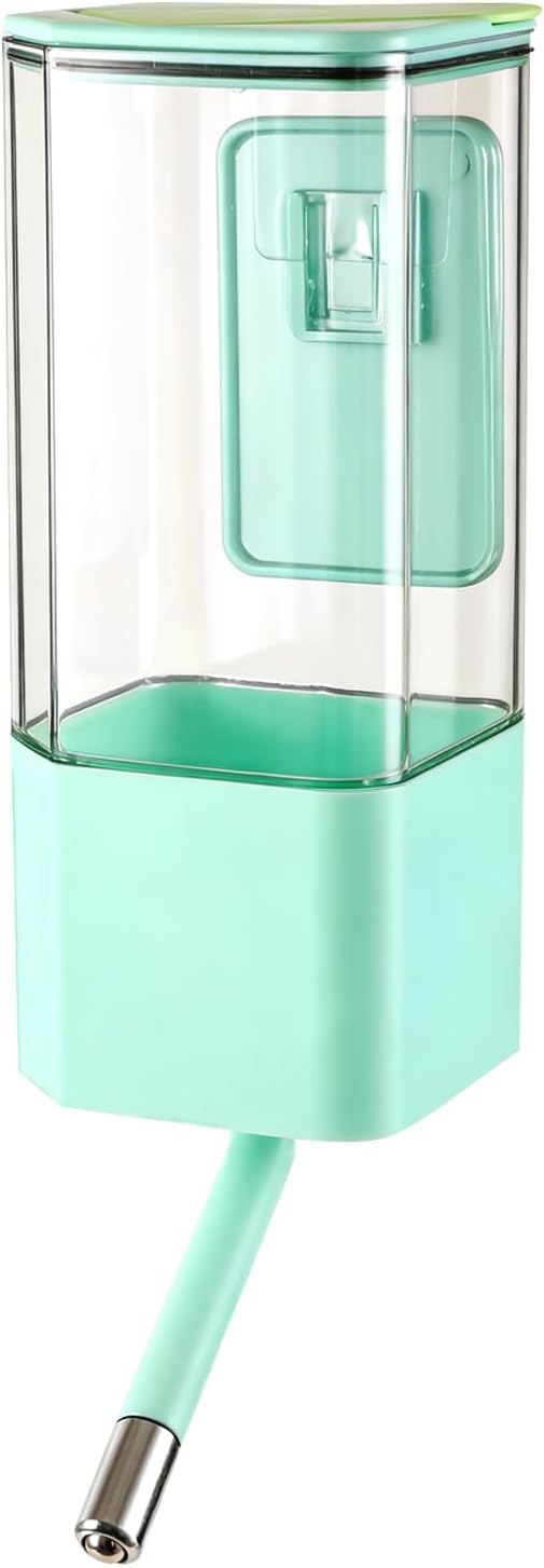 47OZ Large Capacity No-Drip Water Bottle for Small Animals, Hanging Pet Water Dispenser for Cage Crate, Leakproof Feeder for Guinea Pig, Cat, Rabbit, Ferret, Dog,Chinchilla