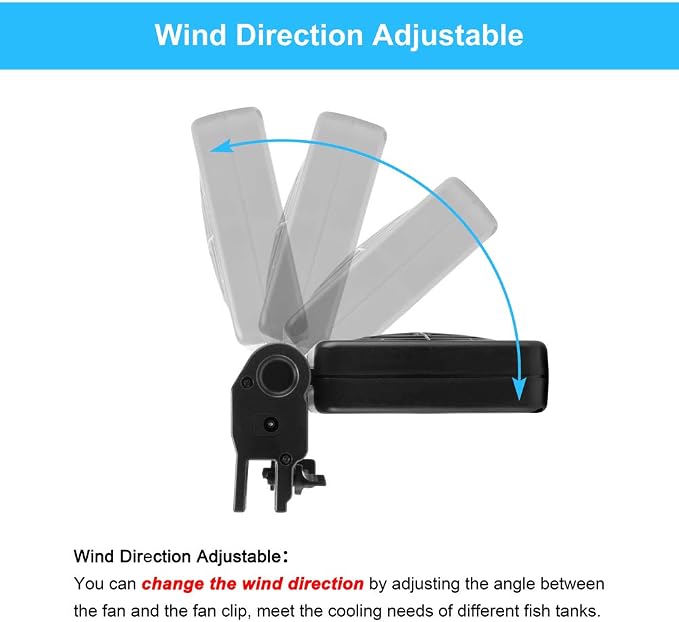 DaToo 4 Fans Aquarium Chiller Fish Tank Fan Aquarium Cooling Fan, 1 Yr Warranty