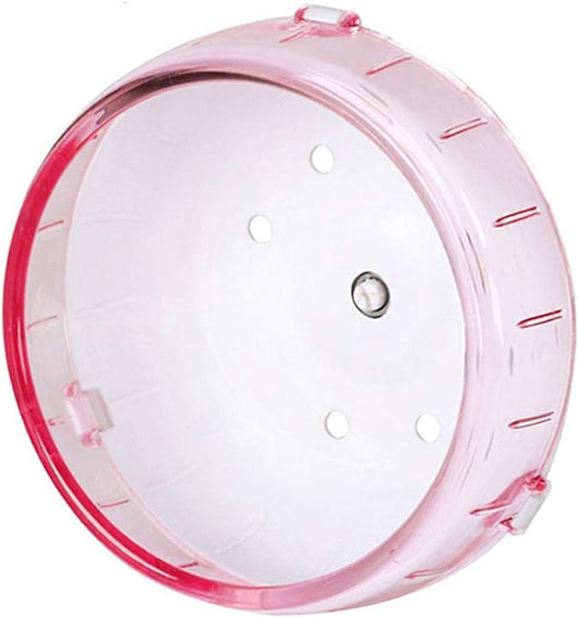 GOLDEAL 4.7 Inch Silent Hamster Wheel, Super Mute Spinner Exercise Running Wheel for Gerbils or Mice (Pink)