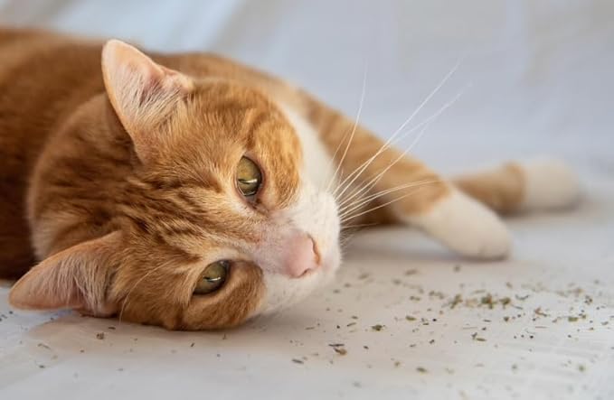 Catnip Blend - North American Crafted, 100% Natural, and Non-Addictive Catnip Treats for Enhanced Playfulness. Ideal for Complementing Catnip Toys (4 Cups) (32 oz)