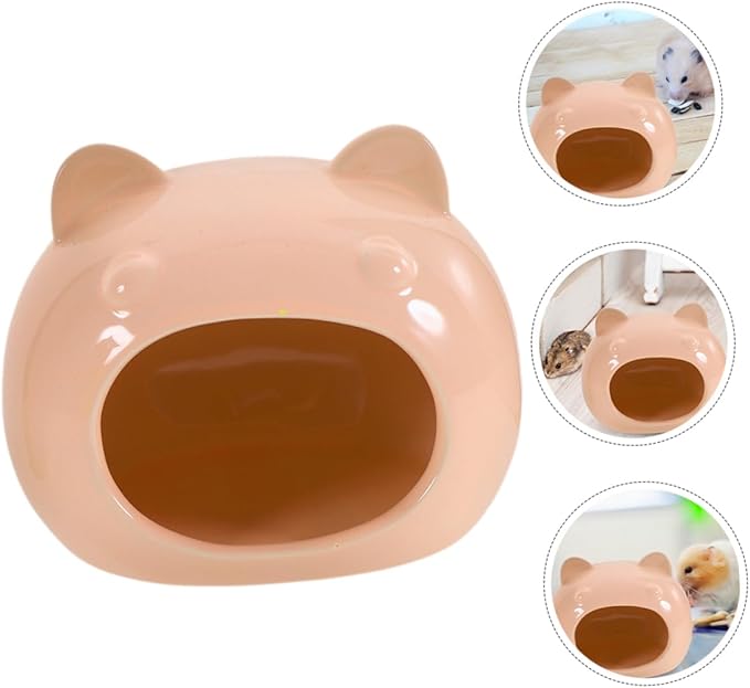 Totority Pet Hideaway Ceramic Hamster House Small Animal Home Guinea Pig Hideout Chinchilla Shelter