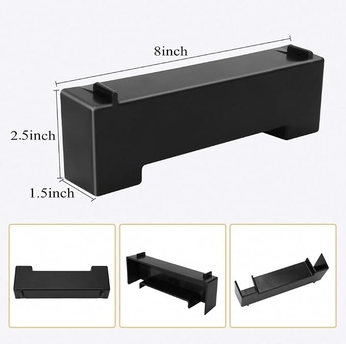 CPLIKE Shrimp Cave Aquarium Tunnel, Aquarium Decor Habitat Decoration, Black Plastic, Modern, Corydora Catfish, Kuhli Loach, Clown Cory Shrimp, Fish, 0.5"D x 2.5"W x 1.5"H