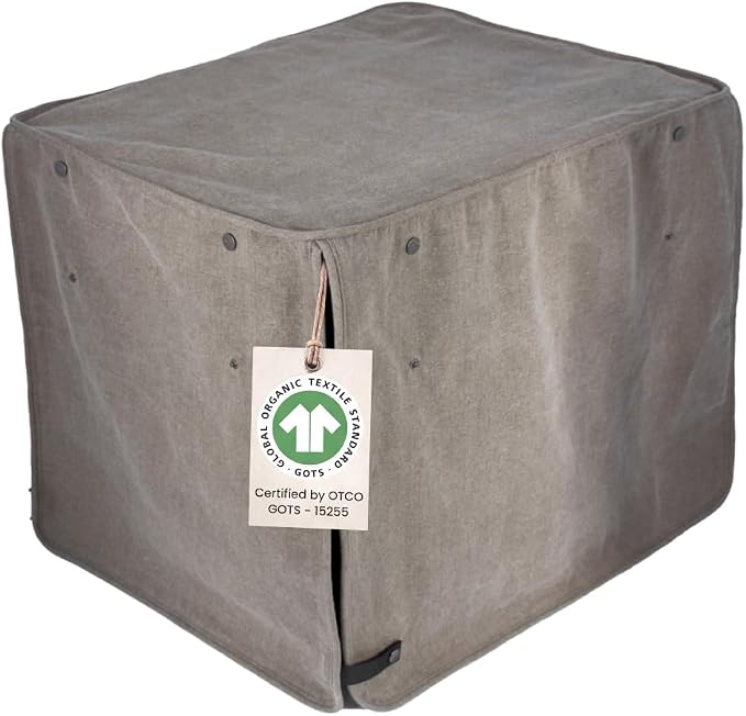 Molly Mutt Jupiter Dog Crate Cover, GOTS-Certified 100% Organic Cotton Canvas Cover for Dog or Puppy Kennel and Cage, Washable, Free of Harmful Chemicals, XX-Large, Fits 48"x30"x33" Crate