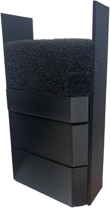 Media Basket for Fluval Spec, Black Enclosed Filter System with Multiple Chambers, Biological and Mechanical Filtration for Spec 2.6 and 5 Gallon Aquarium Kits