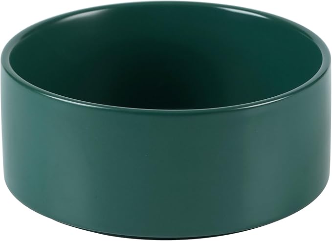 Havniva 7.3” Dog Bowl Ceramic Dog Food and Water Bowl, Durable Dog Water Bowl with Non-Slip Rubber Base Large Capacity Feeding Dishes for Medium Dogs