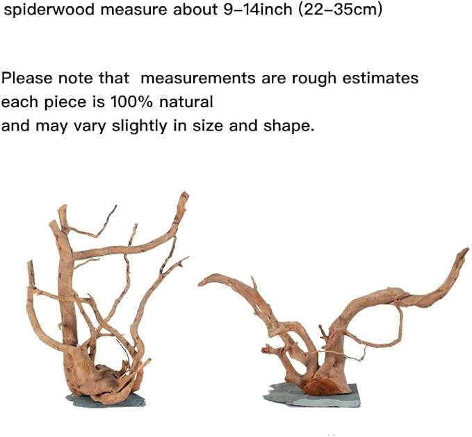 AWXZOM Natural Large Spider Wood Driftwood for Aquarium, Terrarium, Vivarium, and Reptile, Aquarium Décor, Reptile Tank, Aquarium décor Wood Aquascaping Wood for Reptile Enclosure (9-14inch)