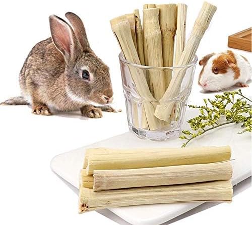 150G Rabbit Chew Toys, Rabbit Treats Made from Sweet Bamboo, Guinea Pig Keep Clean Teeth and Healthy Gums, Chew Toys for Teeth Best Bunny Toy