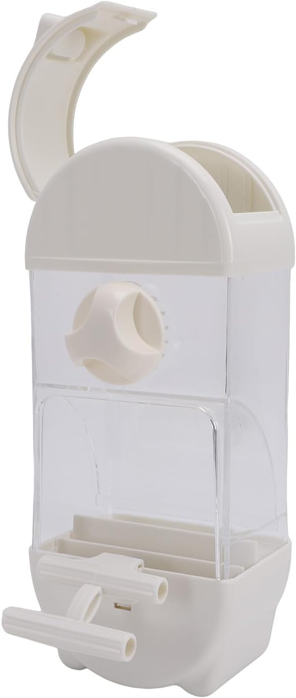 GLOGLOW Hanging Bird Feeding Box, 800ml Large Capacity No Mess Bird Feeder with Automatic Dispensing for Parakeets and Other Birds
