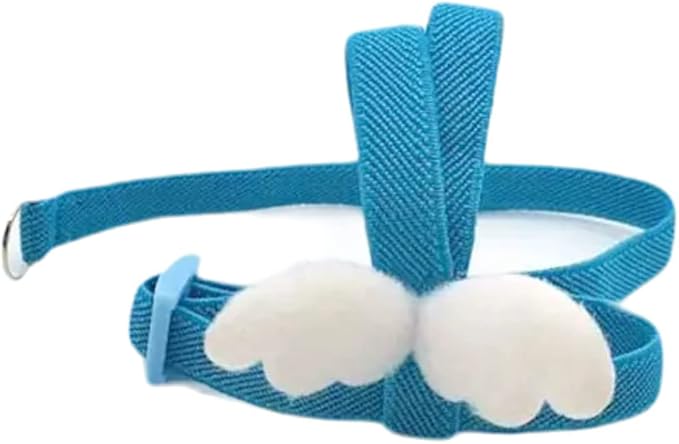 Pet Parrot Bird Harness Leash Adjustable Bird Flying Harness Traction Rope with Cute for Parrots Budgerigar Lovebird Cockatiel Mynah Outdoor Training Toy (Cockatiel/Green-cheeked Conure,White)