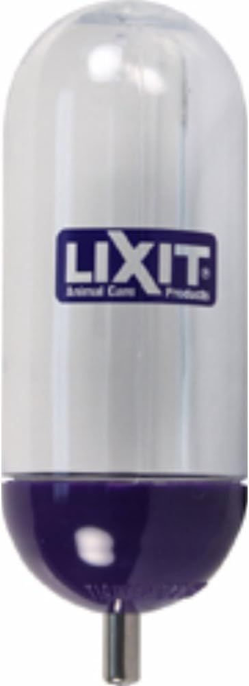 Lixit® Bell Style Aquarium Cage Climbing Resistant Water Bottles for Rats, Hamsters Gerbils, Mice and Other Small Animals (10 Ounce)
