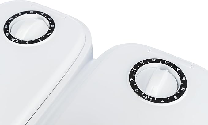 Trixie TX2 Automatic Food Dispenser, Two Food Bowls, Dual Timer, 48 Hour Timer, Battery Operated, White (Pack of 2)
