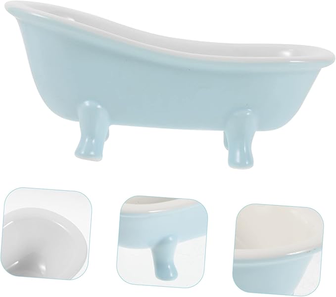 balacoo Hamster Bathtub Ceramic Bathing for Hamsters Guinea Pigs Chinchilla Dust Bath Tub