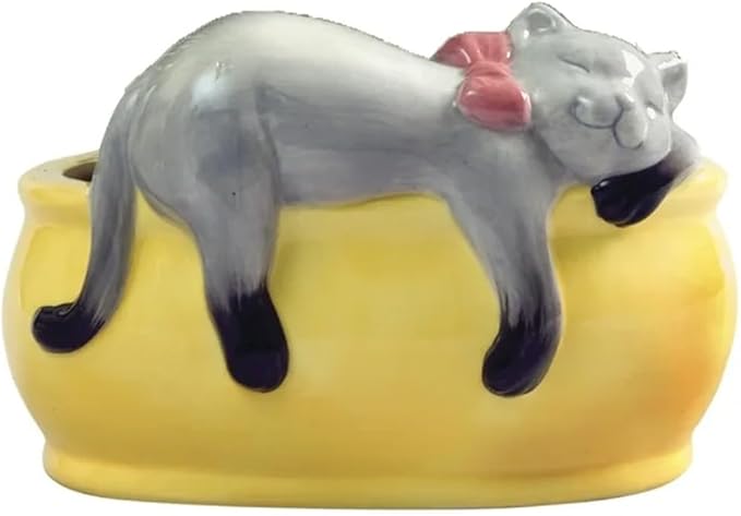 Chia Pet Kitty Cat Grass, Decorative Pottery Planter, Easy to Do and Fun to Grow, Novelty Gift, Perfect for Any Occasion