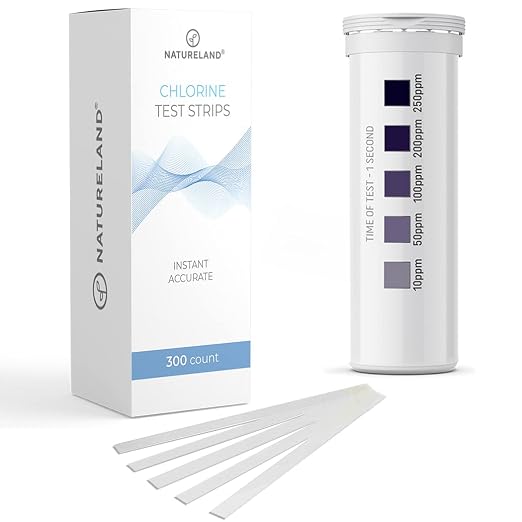 Restaurant Chlorine Test Strips 10-250 ppm, 1 Second Result, 300 Count | Instant 10-250 ppm chlorine solution strength checks for restaurants, food trucks and commercial kitchens; value pack