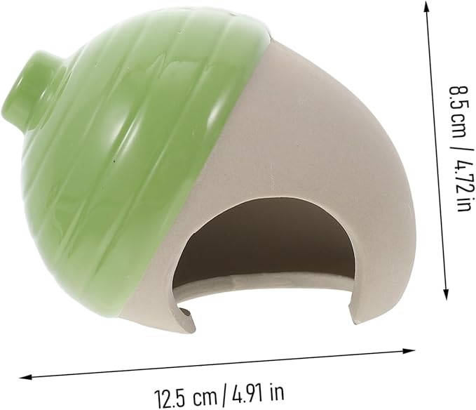 Happyyami Ceramic Nest Hamster Bed Hideout Toy for Small Pets Guinea Pig Supplies