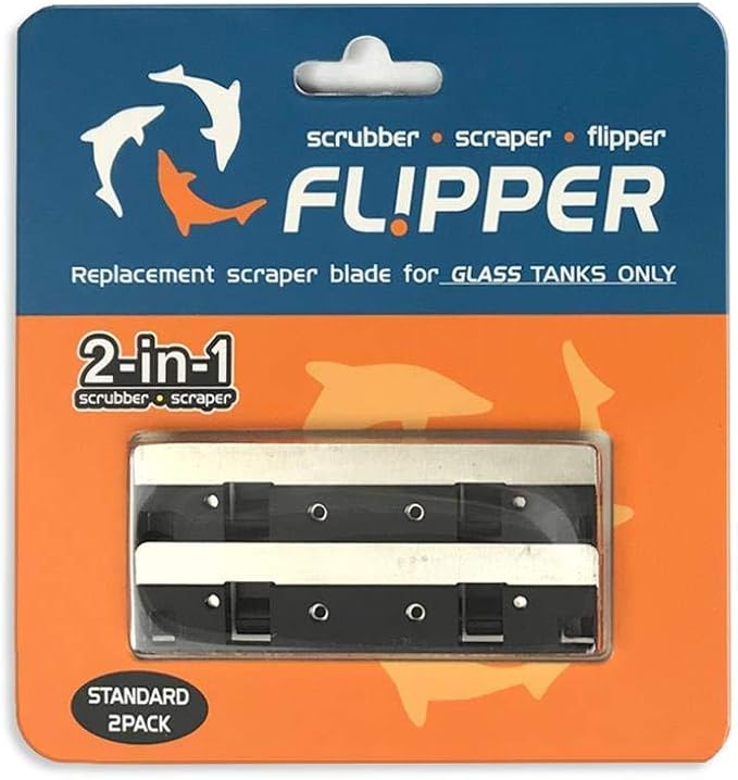 Flipper Cleaner - 2-in-1 Magnetic Aquarium Glass Cleaner - Fish Tank Cleaner - Scrubber & Scraper Aquarium Cleaning Tools – Fish Tank Cleaner STANDARD
