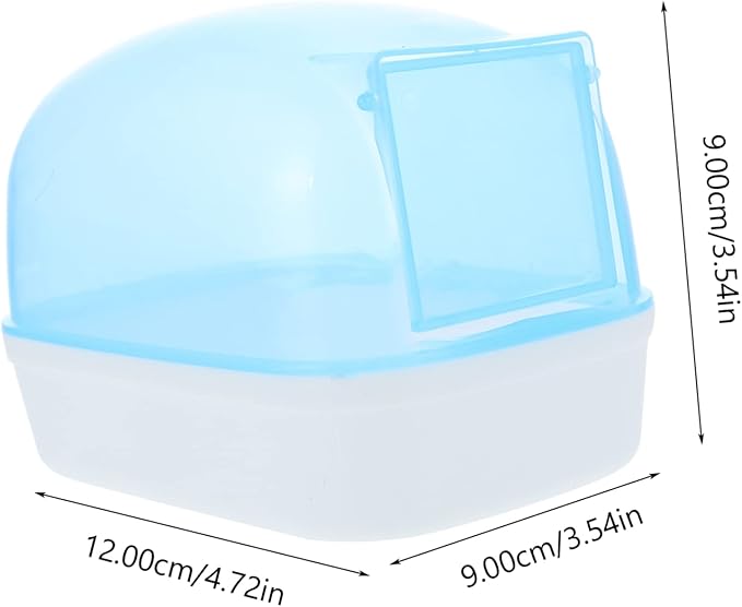 UPKOCH 2pcs Hamster Bath Container Automatic Dust Bath Box for Animals Practical Plastic Bathtub Smooth Edges for Hamsters and Chinchillas