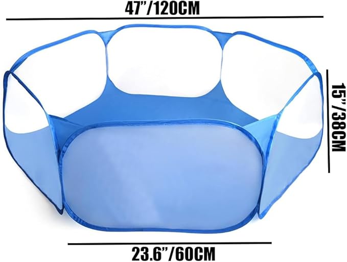 2-Pack Guinea Pig Carrier Backpack and Playpen Set - Breathable Pet Playpen Pop Open Outdoor/Indoor Exercise Fence, Portable Small Animal Backpack for Bearded Dragon, Rabbits, Hamster, Chinchillas