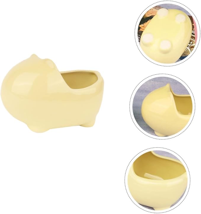 Ceramic Hamster Bath Tub Guinea Pig Bathtub Pet Dust Bath Chinchilla House Multi-Purpose Nest Bed