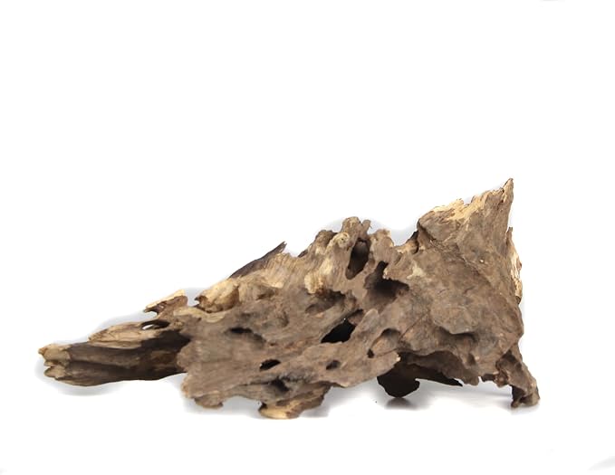 emours Driftwood Branches Reptiles Aquarium Decoration Assorted Size,(5.5-8 inch in Length),4 Pieces (Shrimp Wood)