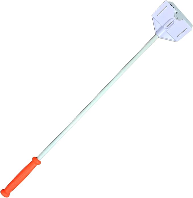 FLIPPER Platinum Hand Algae Scraper – Aquarium Glass and Acrylic Cleaner with Precision Scraper Design, Fish Tank Cleaning Tool for Freshwater & Saltwater Aquariums (28” Rigid Shaft)