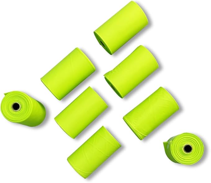 Woogi Biodegradable Dog Poop Bags – 60 Extra Thick & Leakproof Bags (4 Rolls), Eco-Friendly, Compostable Pet Waste Bags Made from Corn Starch, Unscented, Scent Barrier