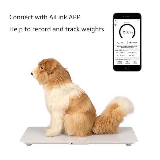 unipaws Digital Dog Baby Scale MAX 220lbs with Bluetooth App and Anti-Slip Strip, Medium-Small Veterinary Scale for Cats, 27 x 13 Inches LCD Platform Pet Scale