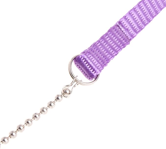 Pet Bird Harness Leash, Adjustable Parrot Flying Rope, Bright Color for Parrots, Pigeons, Lovebird, Outdoor Training, Anti-Flyaway, Green, Purple, Pink, Blue, Orange, 0.8x120cm/0.31x47.24''
