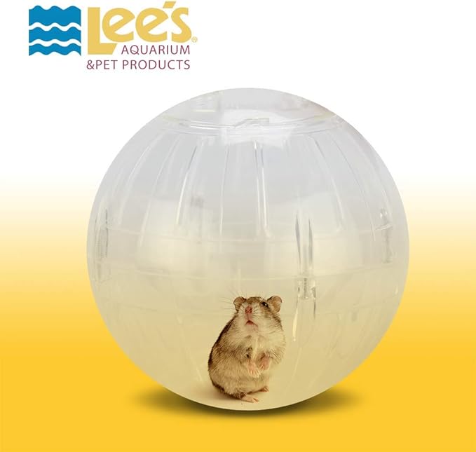 Lee's Kritter Krawler Mini Exercise Ball, 5-Inch, Plastic, Clear (Pack of 2)