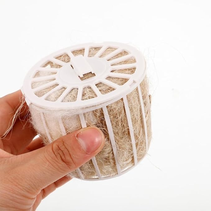 Yardwe 2 Sets Natural Jute Bird Nesting Material for Parakeet Canary Finch Soft Comfortable Bedding 2.87X2.87X2.55 Inches
