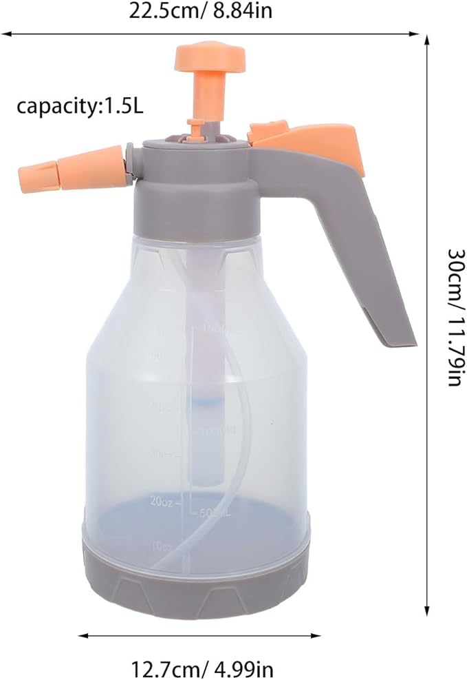 KOMBIUDA Bird Shower Misting Sprayer Bottle: 1.5L/50.72 Fl Oz Handheld Parrot Bath Sprayer Mist Cleaning Tool - Bird Mister for Parrot Parakeet Cockatiel
