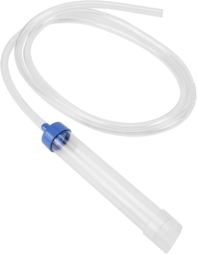 Aquarium Siphon, 150Cm Fish Cleaner Siphon Aquarium Water Changer Vacuum Cleaner for 30L Small Fish PVC Fish Siphon Fish Syphon Hose Kit