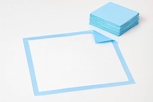 Chucks Pads Disposable [50-Pack] Underpads 17"x 24" - Pee Pads for Dog, Puppy - Diaper Changing Table Pad for Baby - Incontinence Bed & Chair Liners for Elderly - Pet Potty Training Pads - Leak Proof