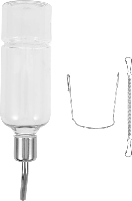 Angoily Pet Cage Water Bottle 2.7oz No Drip Automatic Hanging Feeder Small Animal Waterer for Rabbit Guinea Pig Hamster Ferret Bunny Rat Chinchilla Hedgehog