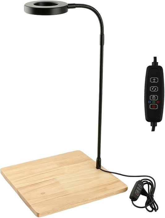 Aquarium Light Full Spectrum LED10W Light with Timer Auto On/Off | Betta Fish Tank Light,Nano Terrarium Fish Tank Lamp,3 Light Colors + Dimmable Brightness