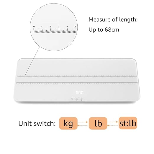 unipaws Digital Pet Scale MAX 220lbs with Bluetooth App, Medium-Small Veterinary Scale for Dogs Cats, Baby Scale with 3 Weighing Modes, Lbs, Kg, St, 27 x 13 Inches LCD Platform Scale