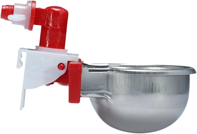RAC Paws by RentACoop DIY Auto-Fill Metal Cups Waterer Kit - Great for Small Animals, Pets, Bunnies, Ferret, Chickens, Hamsters, Guinea Pigs, Rabbits, Chinchillas, Mice, Rats - 6 Pack