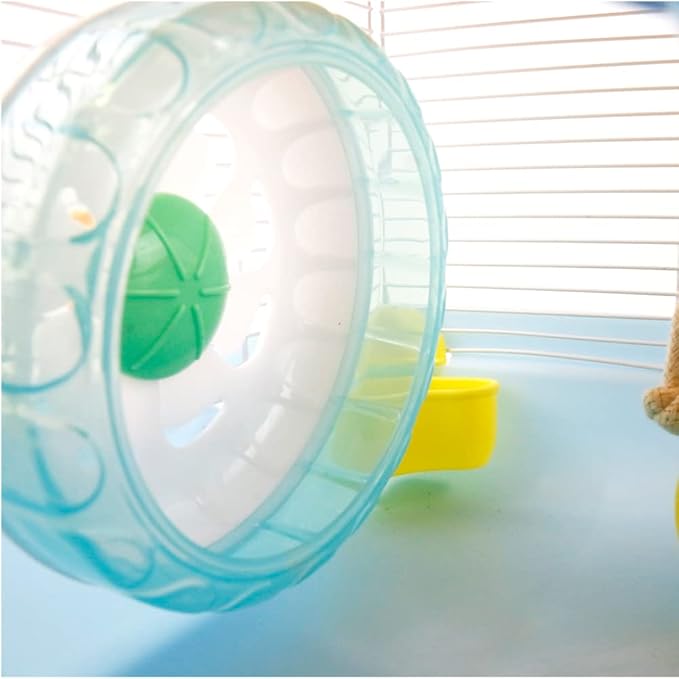 PETZHUBO Hamster Cage Small Animal Cage 3 Layers Cage Size：14.17"(W) X10.63(L) X16.73 (H) Suitable for Hamsters up to 3.5 inch in Length,Blue Colour.