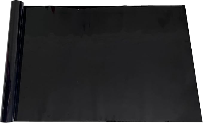 XCNO Black Aquarium Background Fish Tank Film, Static Cling, 47.2 x 17.7 in | Glue-Free, Thickened Waterproof Vinyl, Total Light Blockout, Makes Fish Colors Pop, Easy to Install and Remove, Reusable