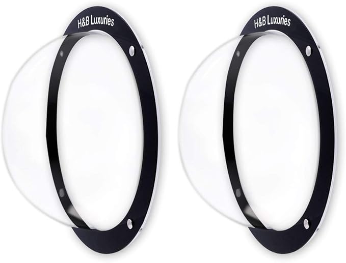 H&B Luxuries Durable Acrylic Dome Dog Window for Fence to View Outside for Satisfying Curious Pets FW058 (2-Pack)