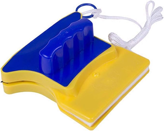Tvoip Magnetic Window Cleaner Double Side Glass Wiper Cleaner Surface Brush Glass Cleaner Algae Scraper Brush Pad