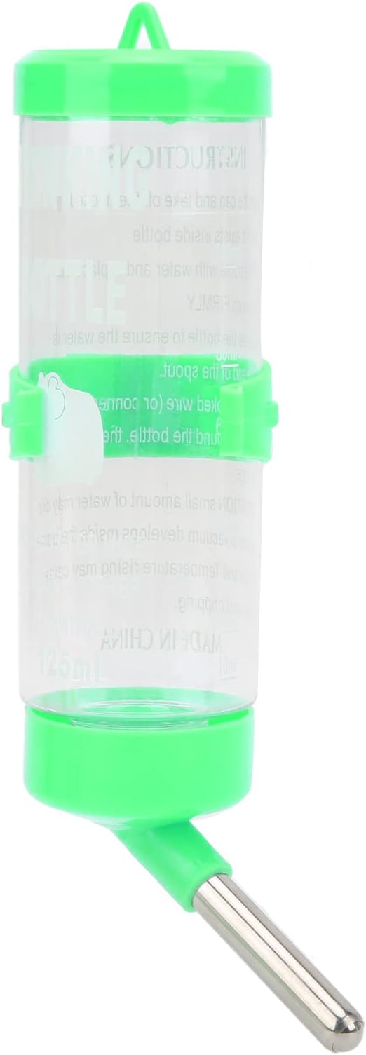 HEEPDD Small Animal Water Bottle, Automatic No Drip Dispenser for Hamster, Gerbil, Rat, Chinchilla, Guinea Pig, Rabbit