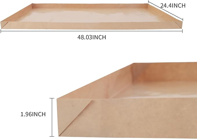 Disposable Guinea Pig Cage Liners, 36"x 24" Large Liner Bag for Guinea Pig Cage Bottom, Water-Resistant Kraft Paper (25 Pack)