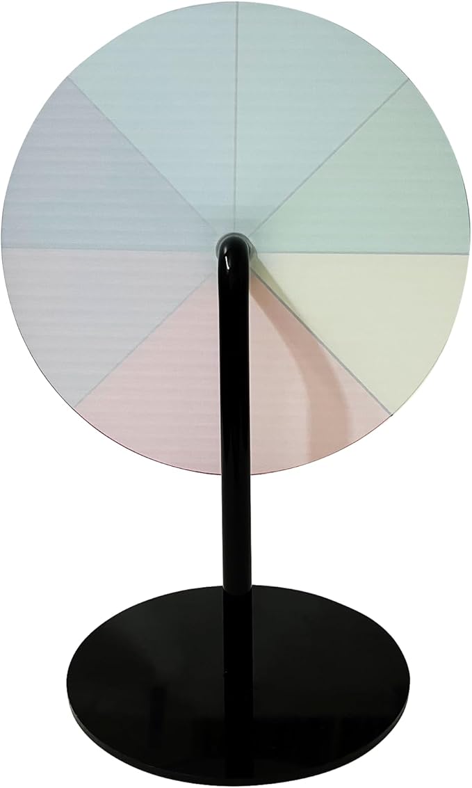 8 Inch Spinning Prize Wheel, 8 Slots Color Tabletop Roulette Spinner of Fortune, Spin The Wheel for Trade Show, Carnival, Party, Birthday, Wedding (12 Inch)