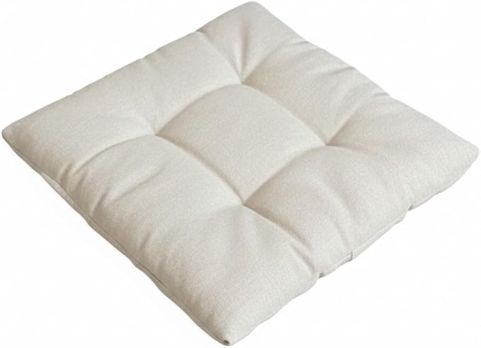 Hemp Pet Bed for Dogs and Cats, Natural Washable Pet Cushion, Soft Floor Pillow with 800 g Filling, Hemp Fabric 180 g/m² (Medium)