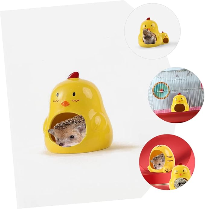 Toddmomy Ceramic Nest for Hamster Guinea Pig Hideaway Small Animal House Accessory