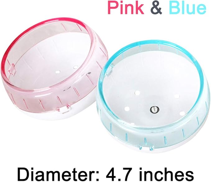 GOLDEAL 4.7 Inch Silent Hamster Wheel, Super Mute Spinner Exercise Running Wheel for Gerbils or Mice (Pink)